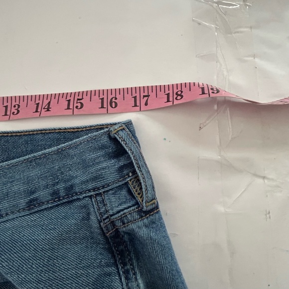 American Eagle Skater Jeans Womens Size 14R Baggy Wide Leg Grunge Distressed - Picture 4 of 16